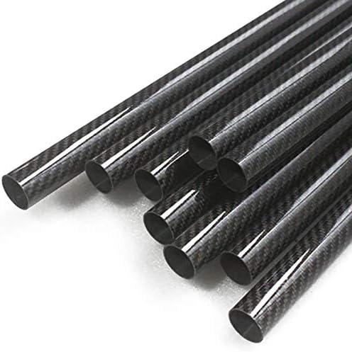 Tubo de fibra de fibra de carbono embrulhada em 2pc Rolo 8mm 10mm 12m 8x10x330mm 10x12x330mm