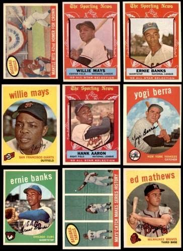 1959 Topps Baseball Conjunto completo 7.5 - nm+ - conjuntos completos de beisebol