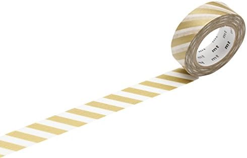 MT Fita máscara 1p Stripe Gold 2 Washi Masking Fita - Gold