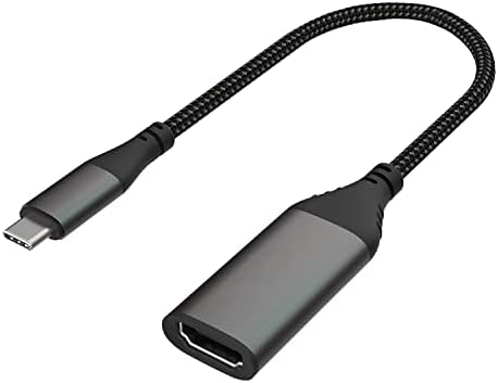 Adaptador Pulwtop Tipo C USB C a HDMI 4K@60Hz, HDMI de alumínio ultrafino para USB C Compatível com porta Thunderbolt