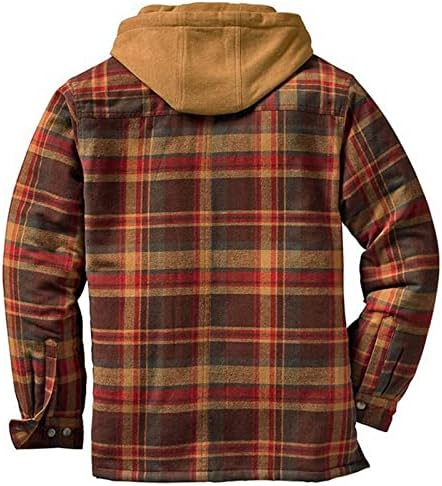 Jaqueta blazer para capuz unissex de homens para adultos camisa de jaqueta de flanela grande e alto jaqueta forrada de flanela