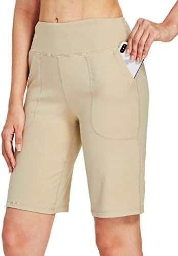 Willit Women Feminino de 10 Bermudas shorts ioga de algodão com shorts com bolsos