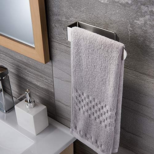 Towel de mão Zunto - barra de toalha adesiva para toalhas de banheiro sem perfuração