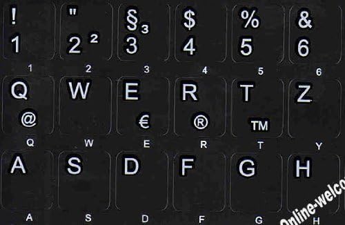 Etiqueta de teclado alemão-receita online