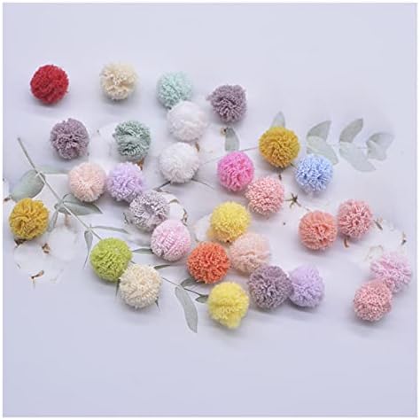 Lidiya IG907 100pcs 10mm malha elástica colorida bola de chiffon para crianças de cabeça de cabeça de cabeça de cabeça de