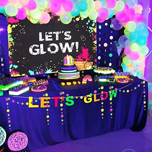 Balões de festa de néon brilho brilham nos balões escuros de 12 polegadas de látex UV Balões Blacklight para suprimento de festa
