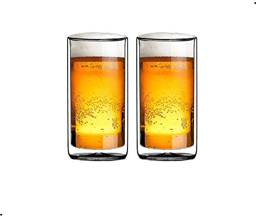 Sun's Chá 13oz de parede dupla forte forte Thermo Beer/Café/Suco/Leite Bebidas, Conjunto de 2