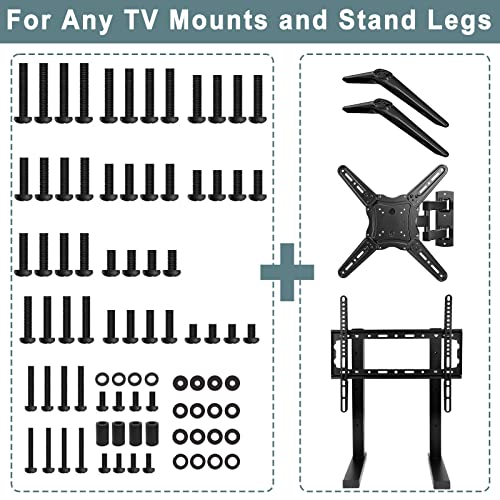 Kit universal de parafusos de montagem de TV para Samsung tcl hisense lg vizio onn Sony Toshiba Insignia Westinghouse TV Kit de