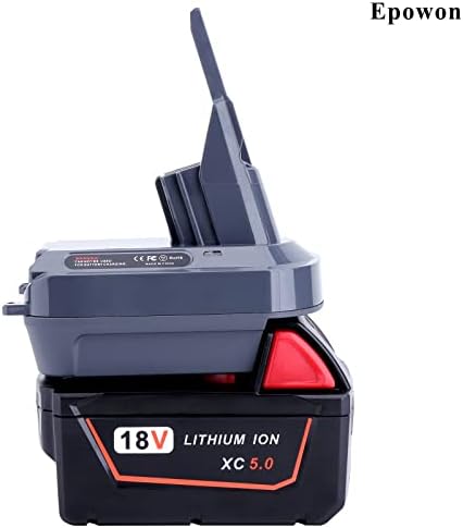 Adaptador de bateria Epowon V7 Compatível com Milwaukee M18 18V Converter Battery para substituir por Dyson V7 Bateria