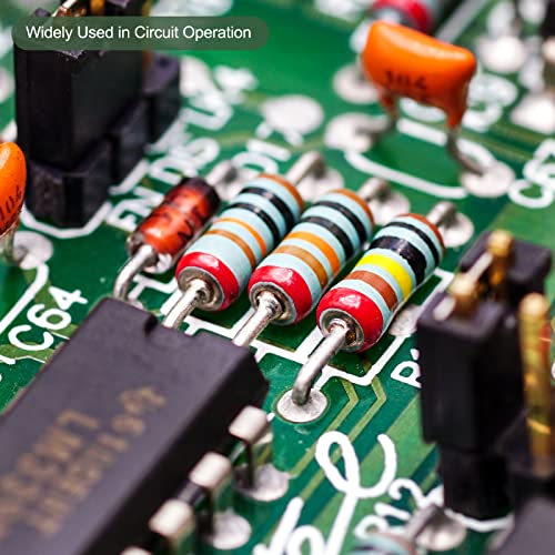 Yokive 20 PCS Resistores de filmes de óxido de metal, resistor de chumbo eixo, mantenha operação normal do circuito, ótimo para equipamentos