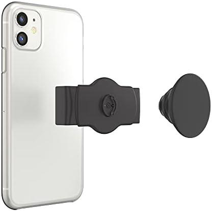 Popsockets Phone Grip Slide para telefones e estojos, punho de telefone deslizante com o kickstand em expansão- preto