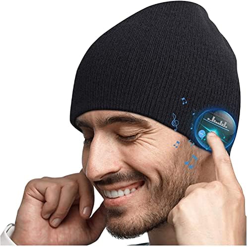 Presentes para homens Bluetooth Feanie Hat - Stufistas de meia de Natal para homens chapéus com fones de ouvido