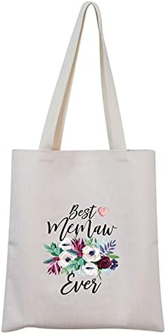 Presente Tsotmo para Memaw Best Memaw Ever Canvas Tote Bags Memaw Birthday Gift Gift Gift