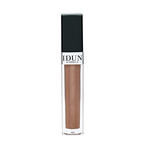 Idun Minerals Lip Gloss - fórmula macia e cremosa para veludo macio e brilhante - hidratação de vitamina E intensa para lábios