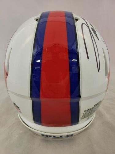 Josh Allen, Stefon Diggs, mais equipe de Buffalo Bills assinou capacete autêntico de velocidade - capacetes autografados da NFL