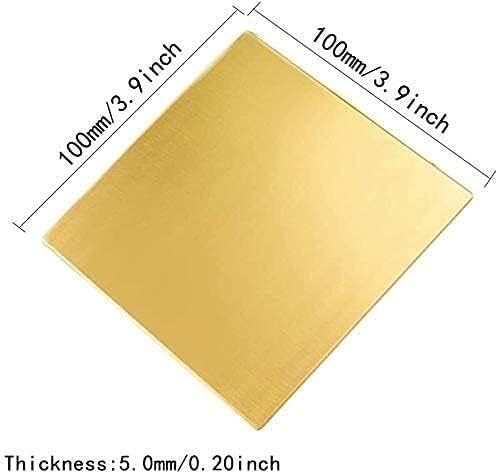 Placa Nianxinn Brass Placa de cobre Placa de cobre de folha de cobre, para artes de metal de suprimentos da indústria, artesanato,