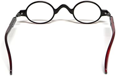 Calabria R314/R501S Vintage Retro Metal Reading Glasses for Men & Women Professor Professor Rodado Um Power Unisisex