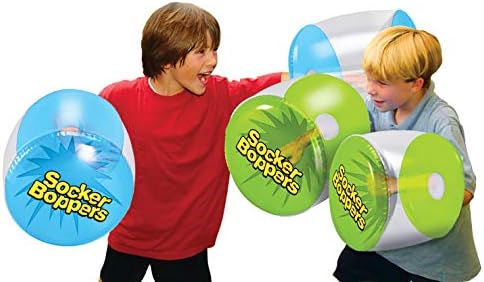 Socker Boppers Infláveis ​​de boxe travesseiros - um par Boppers - Clear, Box and Bop, Vinil durável, saída ativa que ajuda