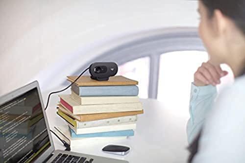 Logitech C505E HD Business Webcam - Câmera USB externa de 720p HD para desktop ou laptop com microfone de longo alcance, compatível com PC ou Mac - Gray