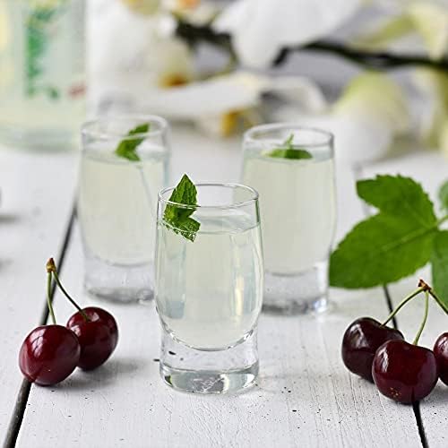 Glass de tiro - Glasse de licor - conjunto de 6 copos - vidro de cristal - 1,7 oz. - Use para - licor - uísque - vodka