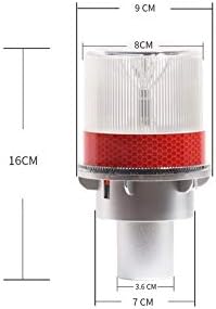 Aolyty solar estroboscópio avó Beacon Light Outdoor LED de 200 metros Visibilidade IP48 Impermeável 3M Film Film