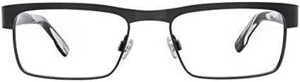 Espio óptico unissex Cullen Matte Black/Black Horn Reading Glasses