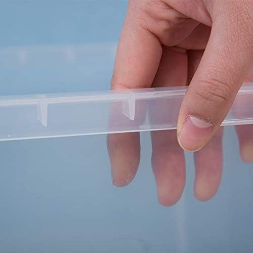 Libes de armazenamento scdhzp, lixo leve robusto robusto plástico transparente selo grande bem apertado com a caixa
