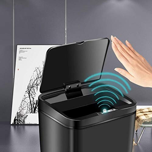 Zukeeljt lixo lixo 12l lixo inteligente pode sensor automático de lixeiras de lixo elétrico de sensor de lixo de lixo de lixo pp plástico