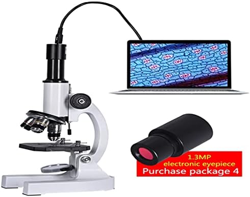 NIZYH 640X 1280X 2000X HD Microscópio Biológico Educação Monocular de Estudantes LED LEITO DE TELEFONAL DE LEZ