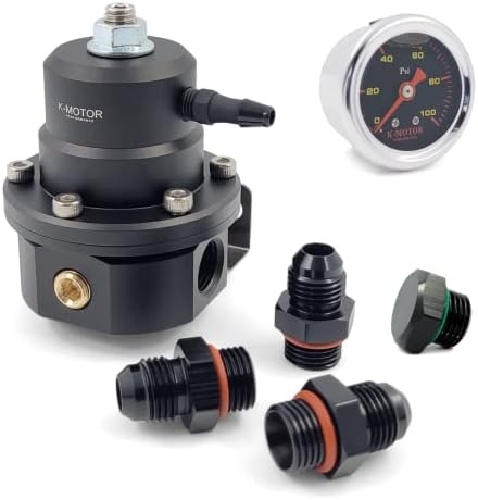 6an kit regulador de pressão de combustível - Universal ajustável com porta de retorno - K -motor