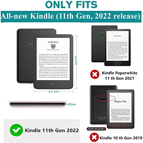 Caixa de tecido macio para o Kindle 11th Generation, lançado em 2022 - não se encaixa no Kindle Paperwhite da 11ª geração - a