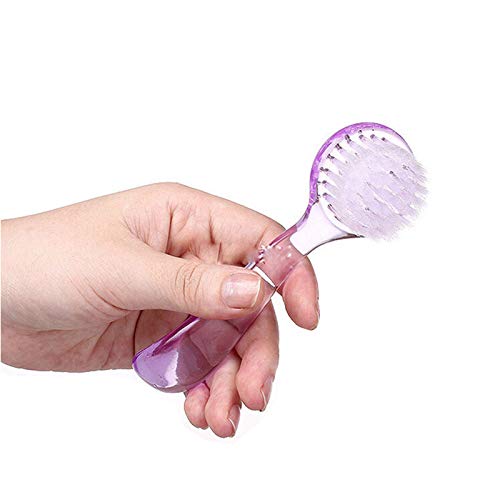 USUNQE PACK de 4 Manicure Upnail Screbbing Limping Brushes com capa redonda Longa alça para as unhas das unhas das unhas das unhas