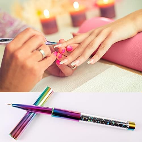 Escovas de unhas de lepsjgc para manicure unhas de acessórios de pincel suprimentos de ferramentas para profissionais design de desenho de desenho kit de gradiente de acrílico