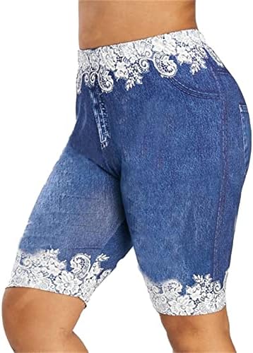 Jean Leggings for Women Butterfly Impresso Jeans de cintura alta ioga Ponta de ioga Jean Jean Jeggings