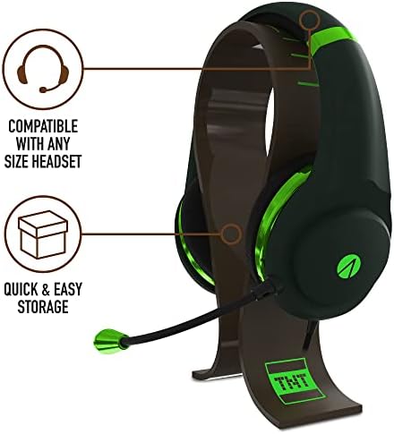 Stealth Royale Cube Edition Gaming Over-Ear Headset com suporte e microfone flexível para PC, Mobile & Tablet, Xbox One, PS4, Nintendo Switch, confortável e durável, conector de áudio de 3,5 mm, cabo de 1,5m