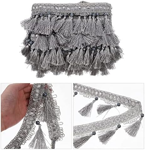 CIIEEO Macrame decoração Decoração de macramamento decoração de macrame Cortina Fringe Comformar costura Fringe Trim Sofá