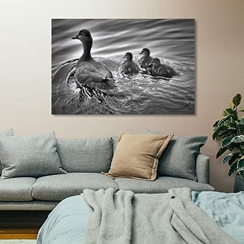 Cartazes e estampas Mãe Duck and Datcklings Posters fofos pinturas para decorações de parede Impressão de arte de parede