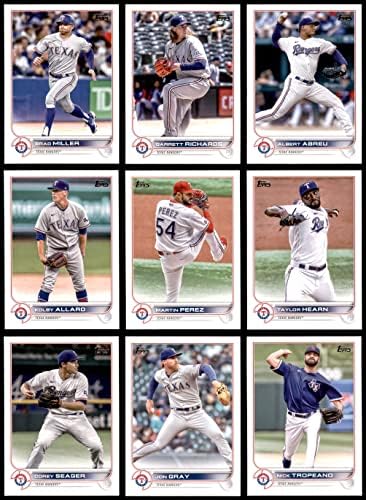 2022 TOPPS ATUALIZAÇÃO A equipe do Texas Rangers definiu o Texas Rangers NM/MT Rangers