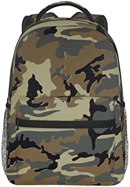 TOFCBYE Camuflagem militar adolescente adolescente menino adulto backpack mochila mochila escolar para homens, mulheres,