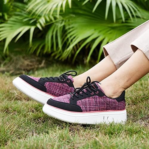 Orthocomfoot Womens Arch Apoio Sapatos de caminhada, tênis de moda confortáveis ​​para fascite plantar pés chatos, sapatos