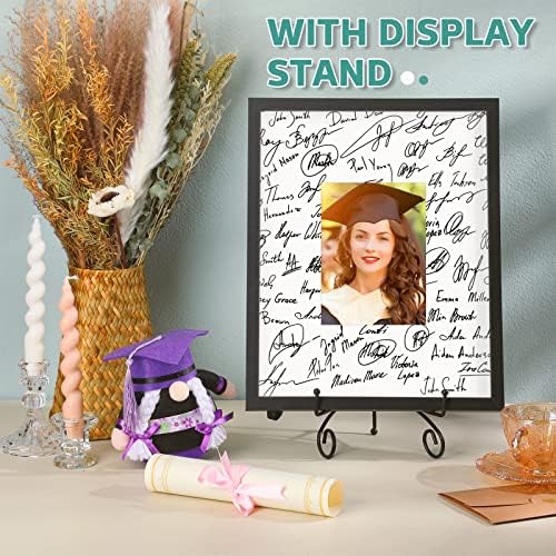 Tatuo 11 x 14 polegadas Signature Picture Frame Graduature Signature Board Picture Frame com tapete branco de 5 x