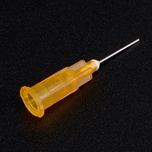 UXCELL Industrial Blunt Tip Dispensing Needle com trava Luer para pistola de cola líquida, 25g 1/2 , 10 pcs
