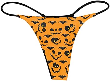 Calcinha de halloween algodão de algodão sexy tonzelas de crânio de roupa de baixo