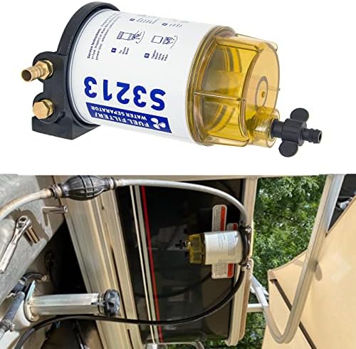 Uncano S3213 Conjunto do filtro de separador de água combustível para motor externo Mercury 35-60494-1 para B32013 18-7932