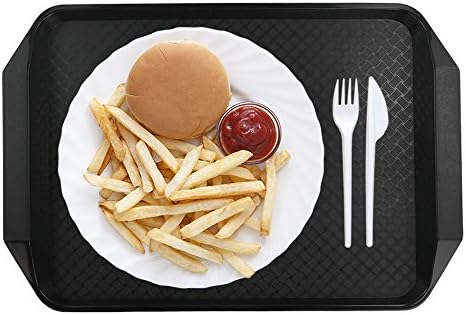 Morcte de 6 peças de fast food que serve bandejas, 16,73 x 11,73