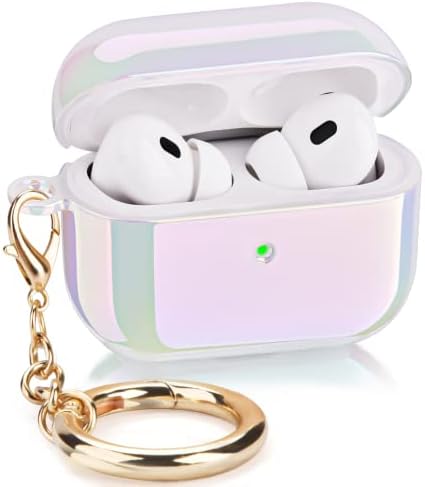 Caso de Viscoom para AirPods Pro 2ª Geração - AirPods Pro 2 Casos Cobrem com Lanyard Women Hard PC Protective iPod Pro 2 Carregamento