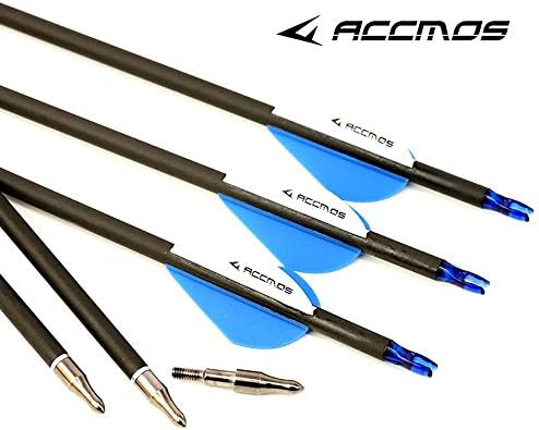 12pc ID 6.2mm .244 Comprimento personalizado 22-31 polegadas setas de carbono espinha 600 Prática de alvo e flecha de caça Nock