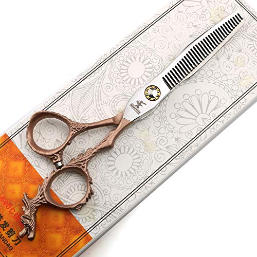 Hematita Japão 440C Tercendência Profissional Scissors 6 polegadas Torneira Torneira Personalizada Ferramentas de cabeleireiro