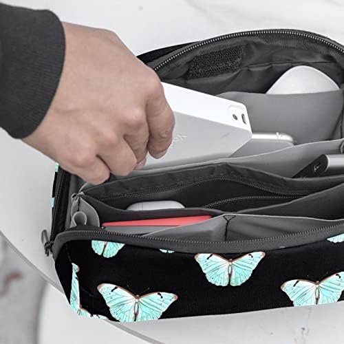 Organizador eletrônico de borboleta, caixa de proteção à prova de choque, bolsa de bolsa de organizador de cabos pequenos de viagem