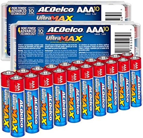 ACDELCO BATERIAS AA AA AA ACDELCO, Bateria Super Alcalina Máxima e Baterias AAA de 20 países LTRAMAX, bateria alcalina